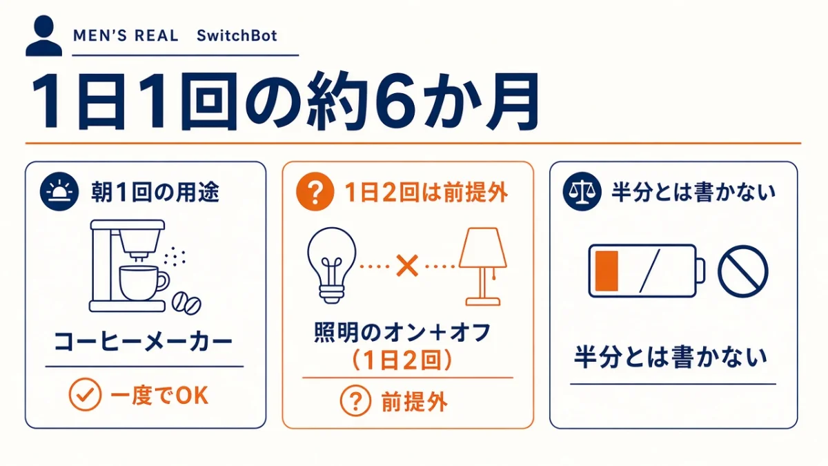 Chargeの「約6か月」は、どんな使い方なら当てはまる？